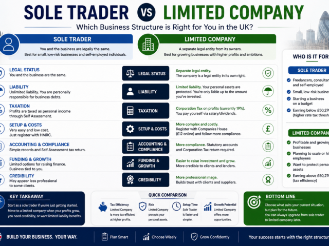 Sole trader vs limited company
