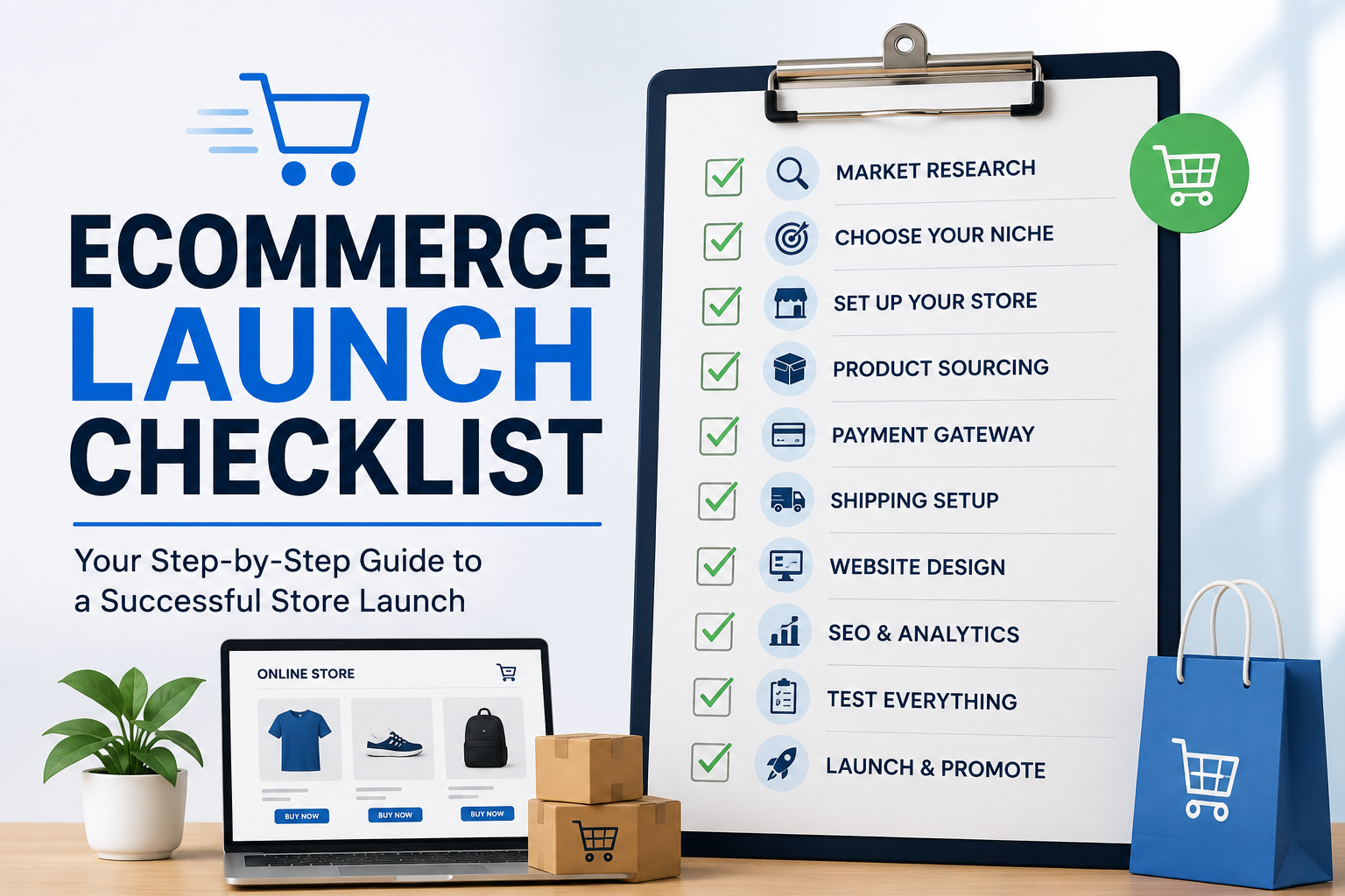 ecommerce launch checklist