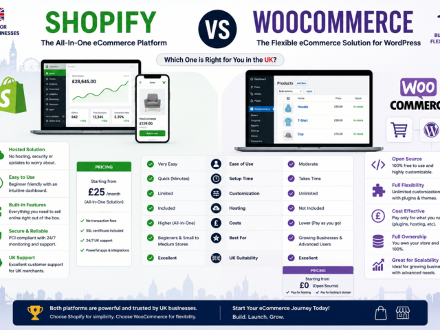 shopify vs woocommerce uk