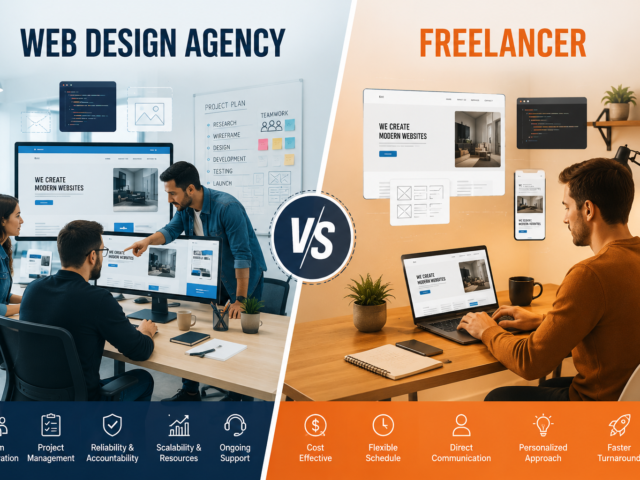 web design agency vs freelancer