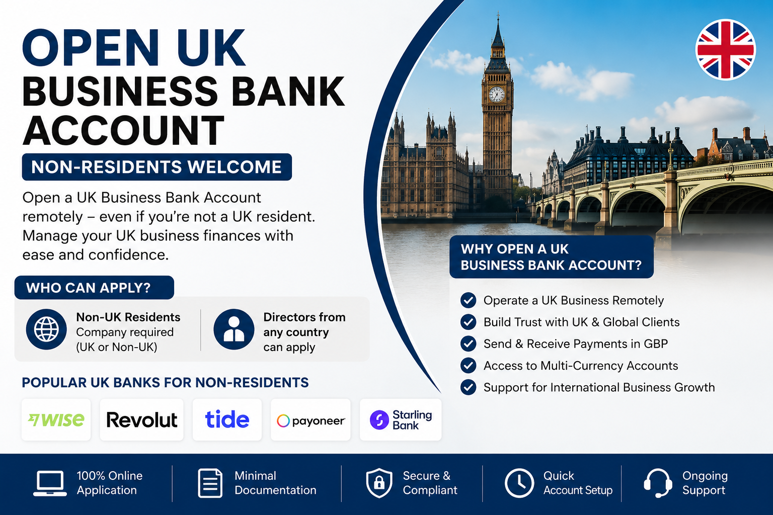 open uk business bank account non resident