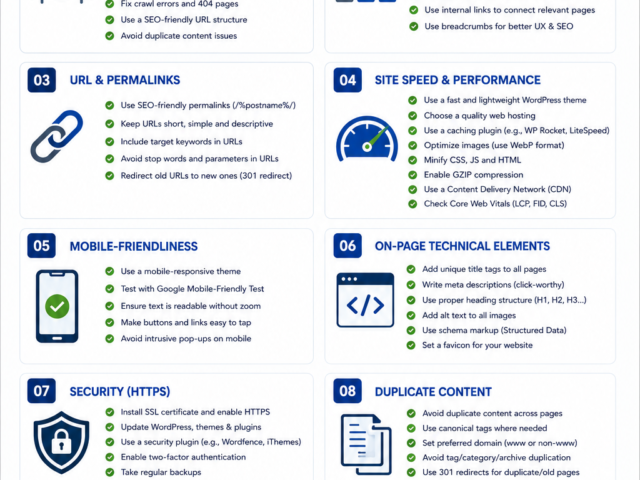 technical seo checklist wordpress